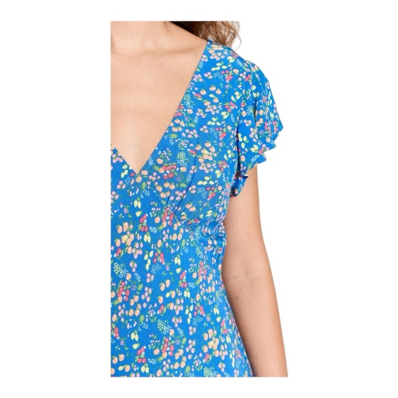 RAILS | $238 Kenz Midi Dress in Blue Citrus Grove, Size Small - Picture 7 of 15